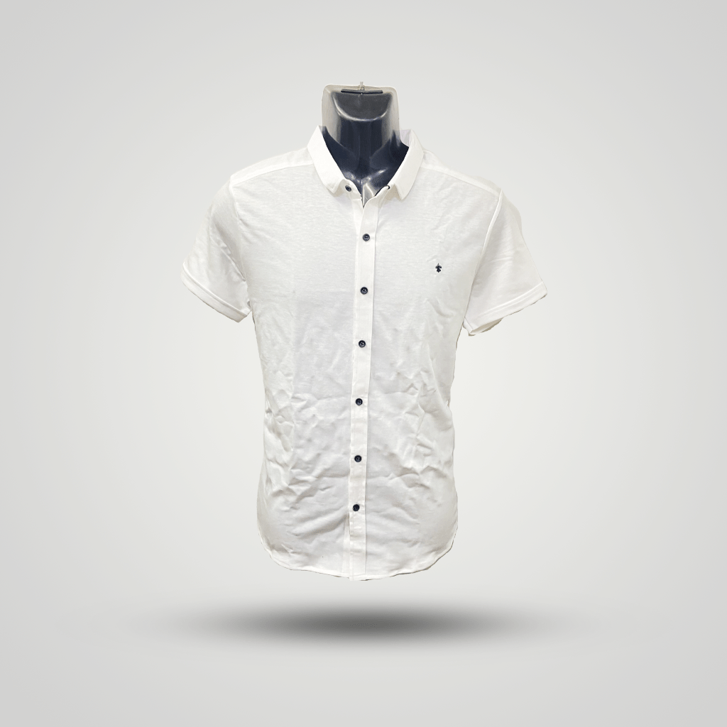 Half Slews Plain Shirt - vyapo